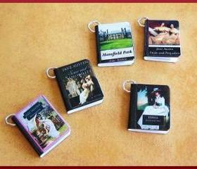 Miniature Book Charms Classics Theme Set of all 5 